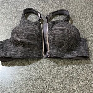 Victoria Secret Gray Zip-Front Sports Bra